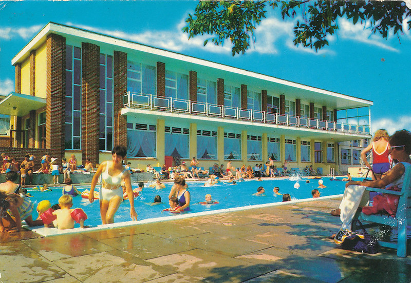 1970s postcard of Pontins south Devon holiday camp
