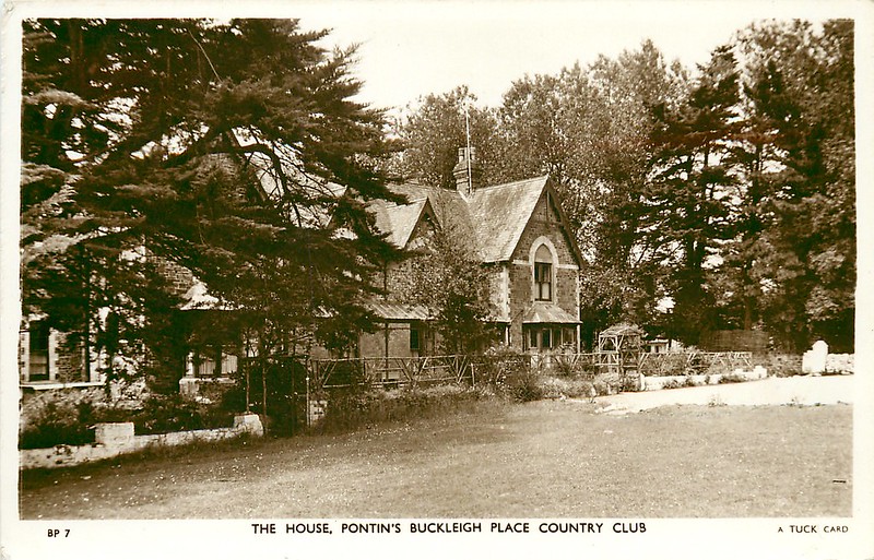 1950s postcard of Pontins buckleigh place country club