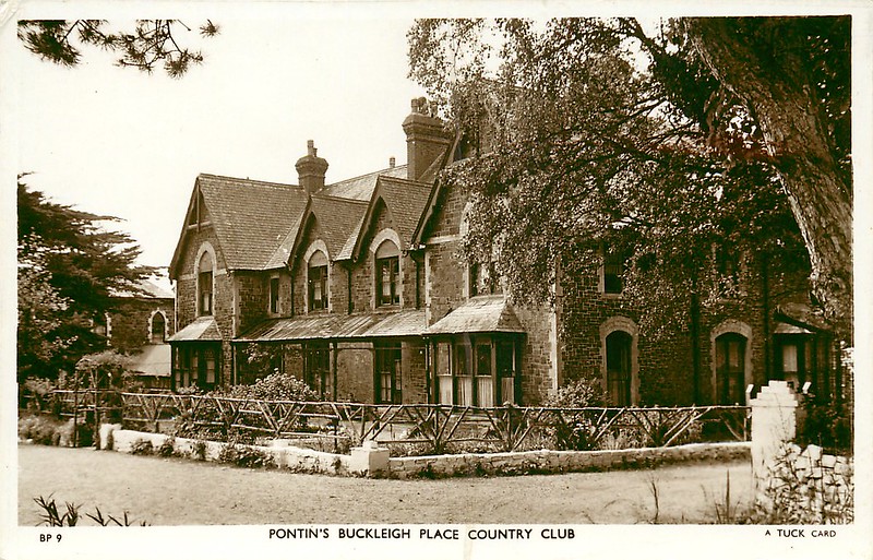1950s postcard of Pontins buckleigh place country club