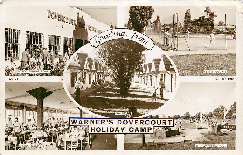 vintage postcard of Warners Dovercourt Bay Holiday Camp