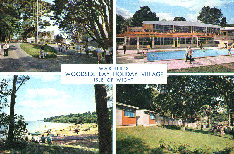 postcard of Warner's woodside bay holiday camp