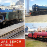 1970s postcard of the blackpool pleasure beach express