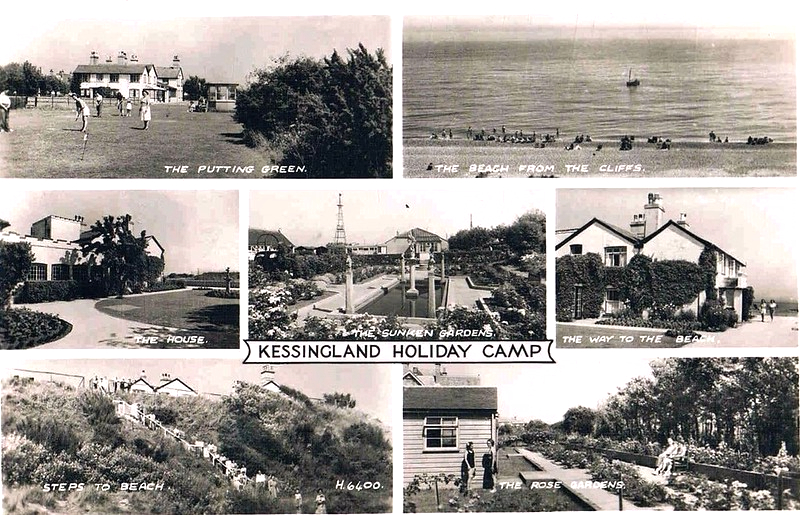 postcard of Kessingland holiday camp

