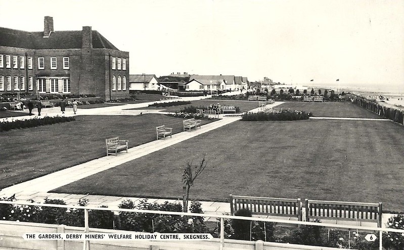 Old postcard of Derbyshire Miners Holiday Camp, Skegness 