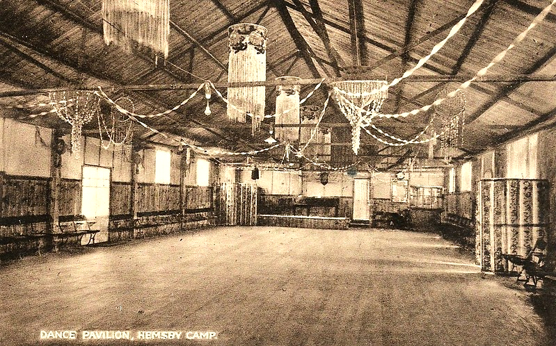 Vintage postcard showing the old  Maddiesons Holiday Camp in Hemsby