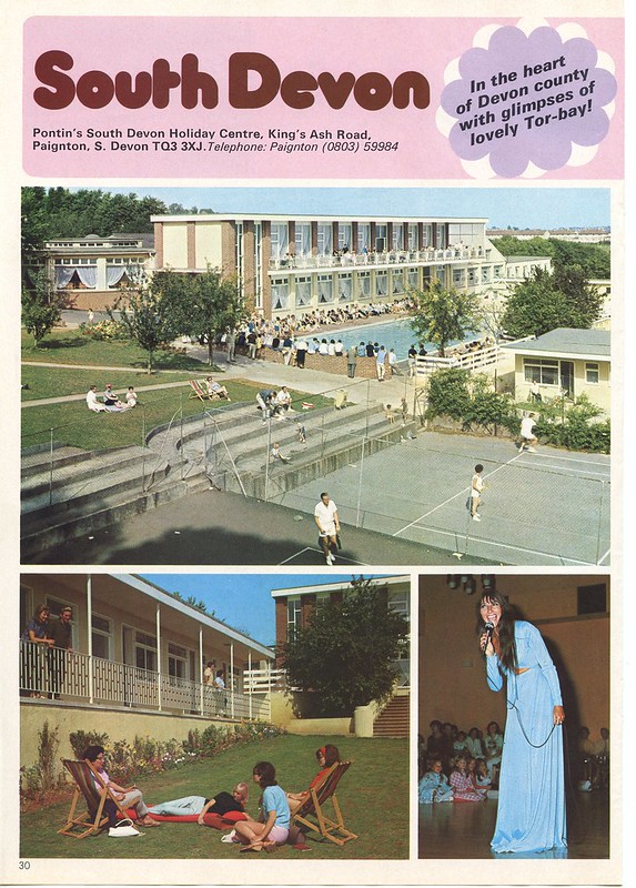 1976 Pontins brochure showing the3 South Devon camp