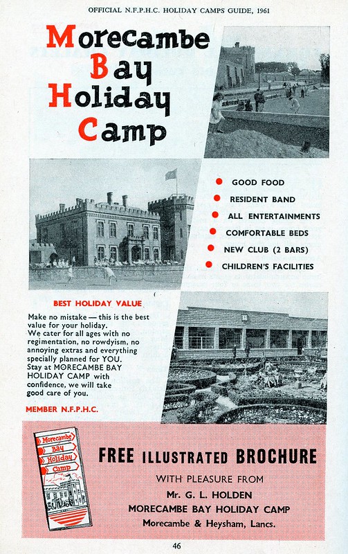 1961 advert for Morecambe Bay Holiday Camp 
