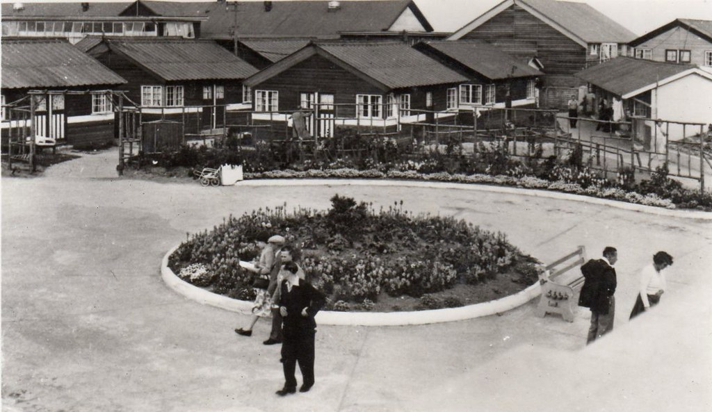 Old postcard of Derbyshire Miners Holiday Camp, Skegness 