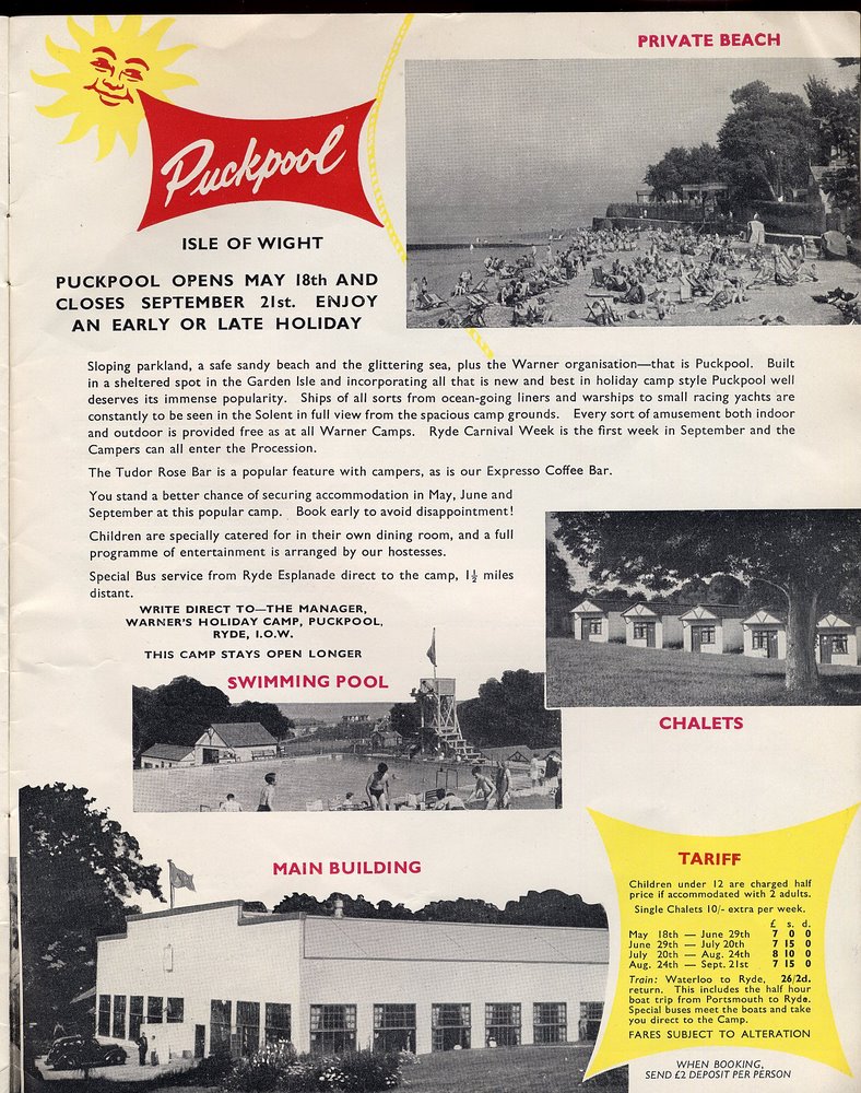 Warner's puckpool 1957 brochure
