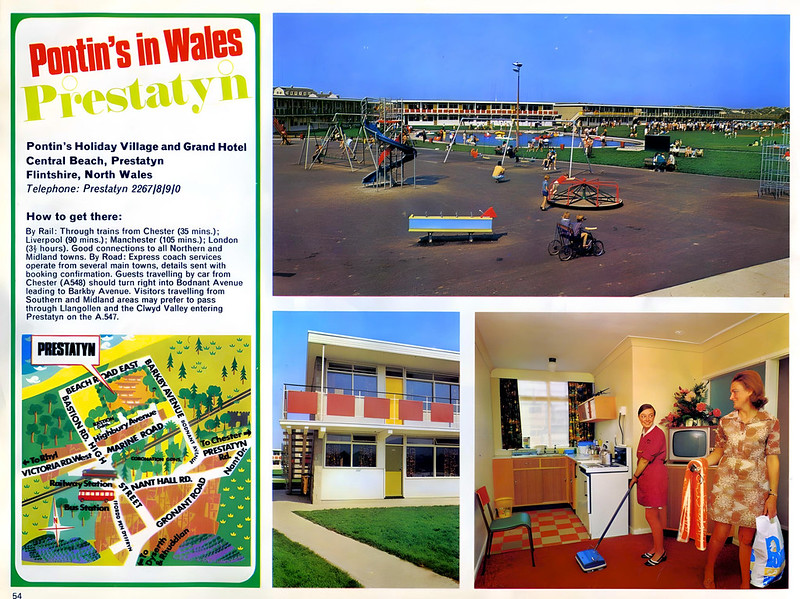 1972 brochure of Pontins Prestatyn holiday camp
