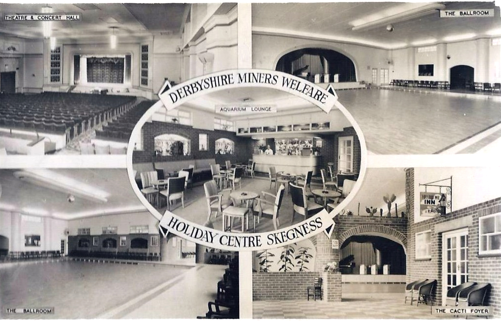 Old postcard of Derbyshire Miners Holiday Camp, Skegness 