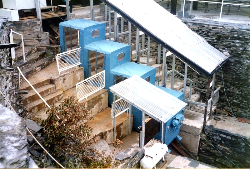 Llechwedd Slate Caverns deep mine tour in 1987