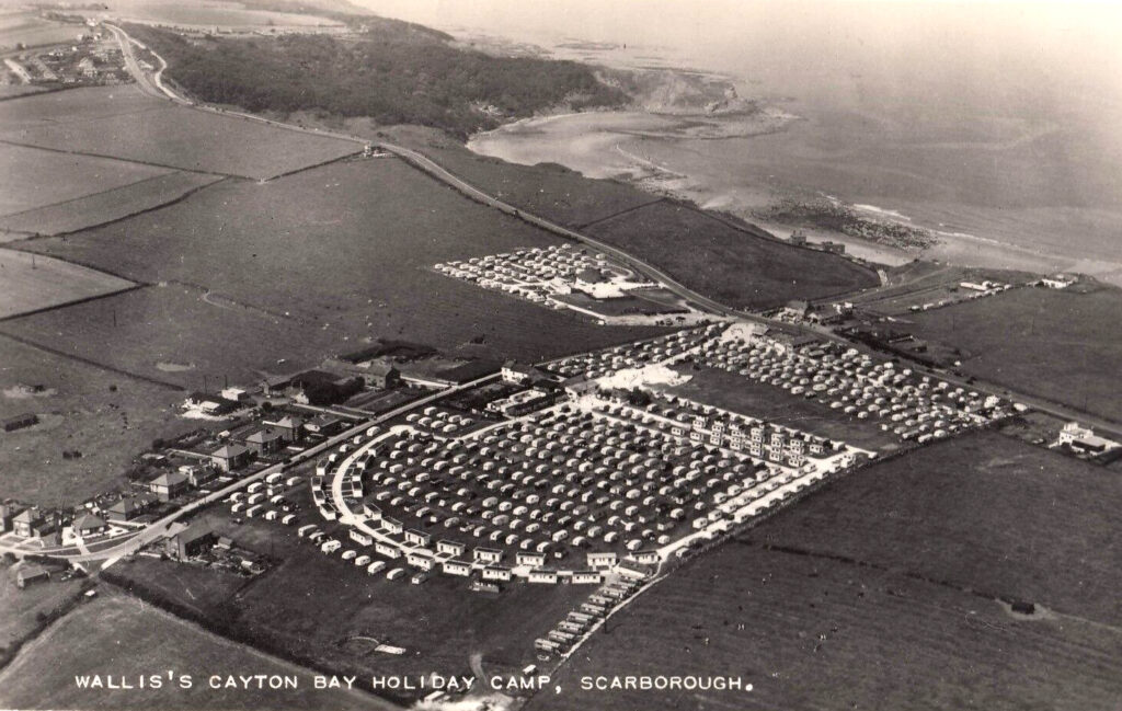 vintage aerial view of Wallis cayton bay holiday camp