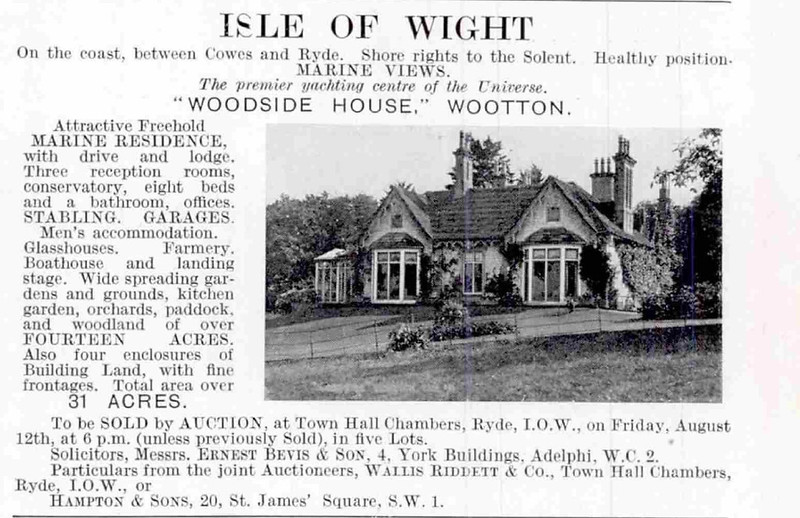 woodside house in wootton press cutting from the 1930s