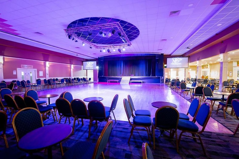 modern day view of Pontins Sand bay showing the ballroom