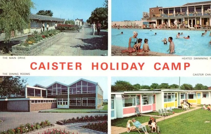 1970s postcard of Caister Holiday Camp 