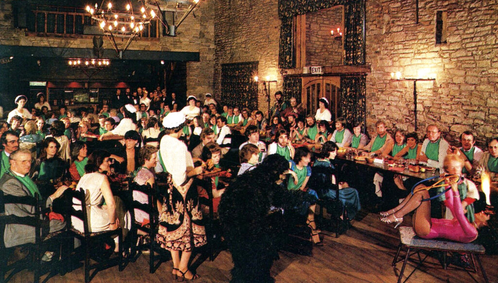 1981 photo of the banquet hall at Park Hall hotel