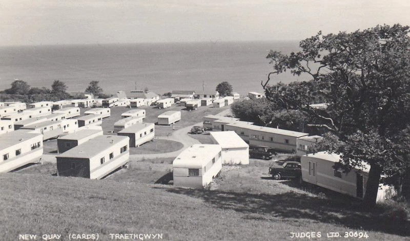 Traethgwyn Caravan Park vintage postcard