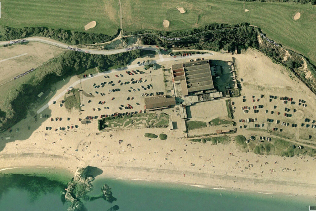 Carlyon Bay shortly before it closed. The swimming pool has already been filled in