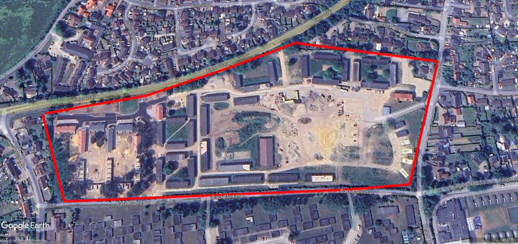 Aerial view of Pontins Hemsby. 