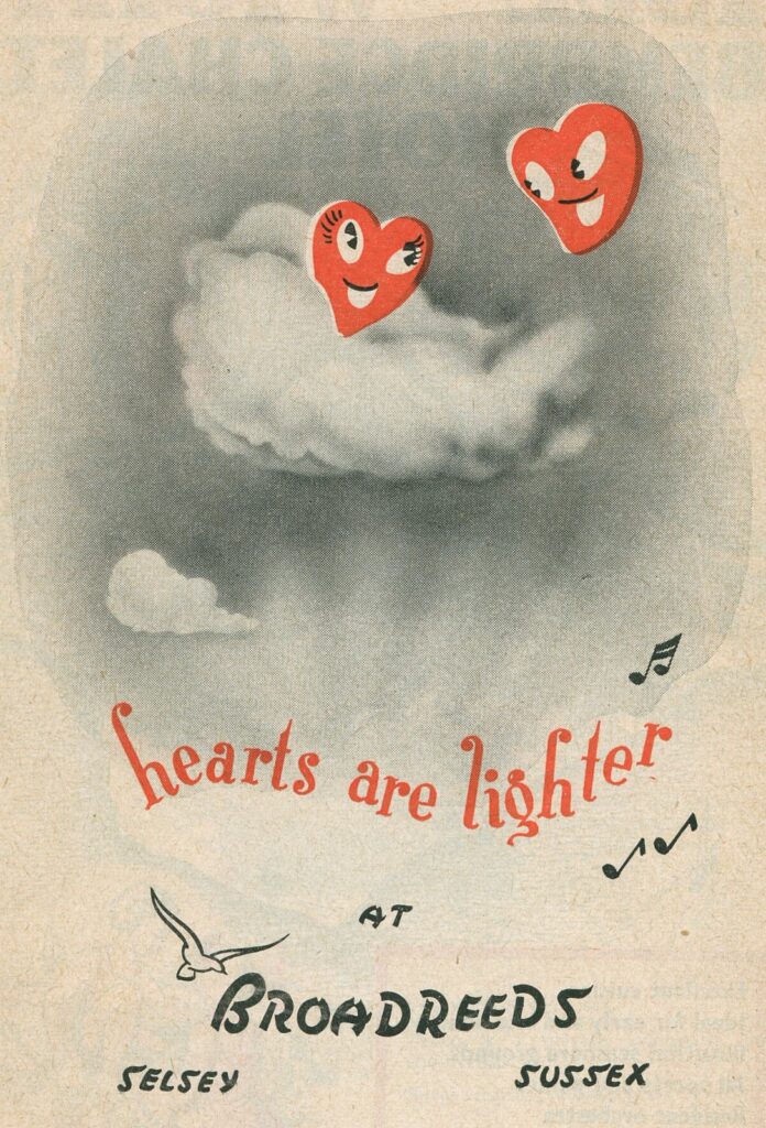 Broadreeds Holiday Camp 1955 advert