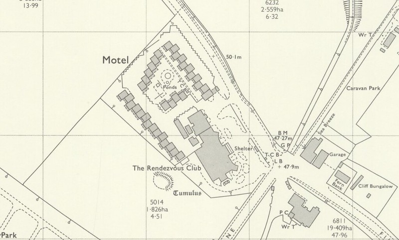 map of the motel and pavilion at Wallis cayton bay holiday camp 