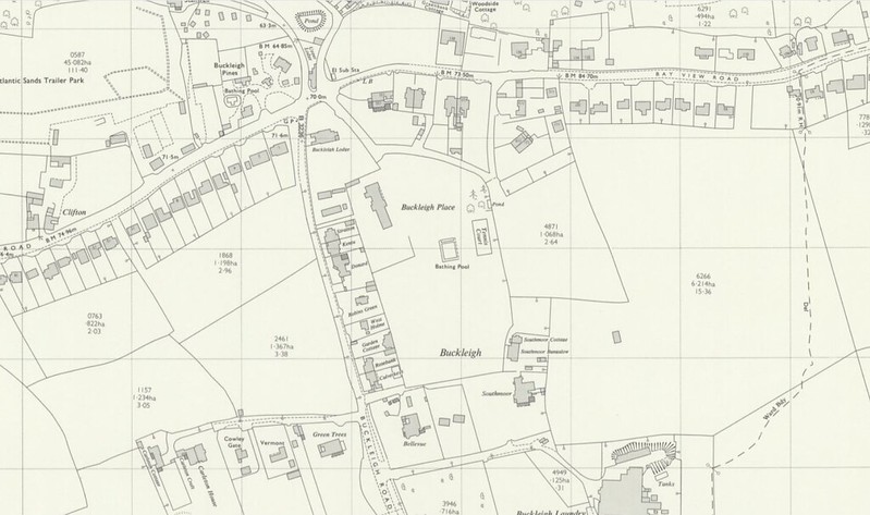 map of Buckleigh place in Westward ho
