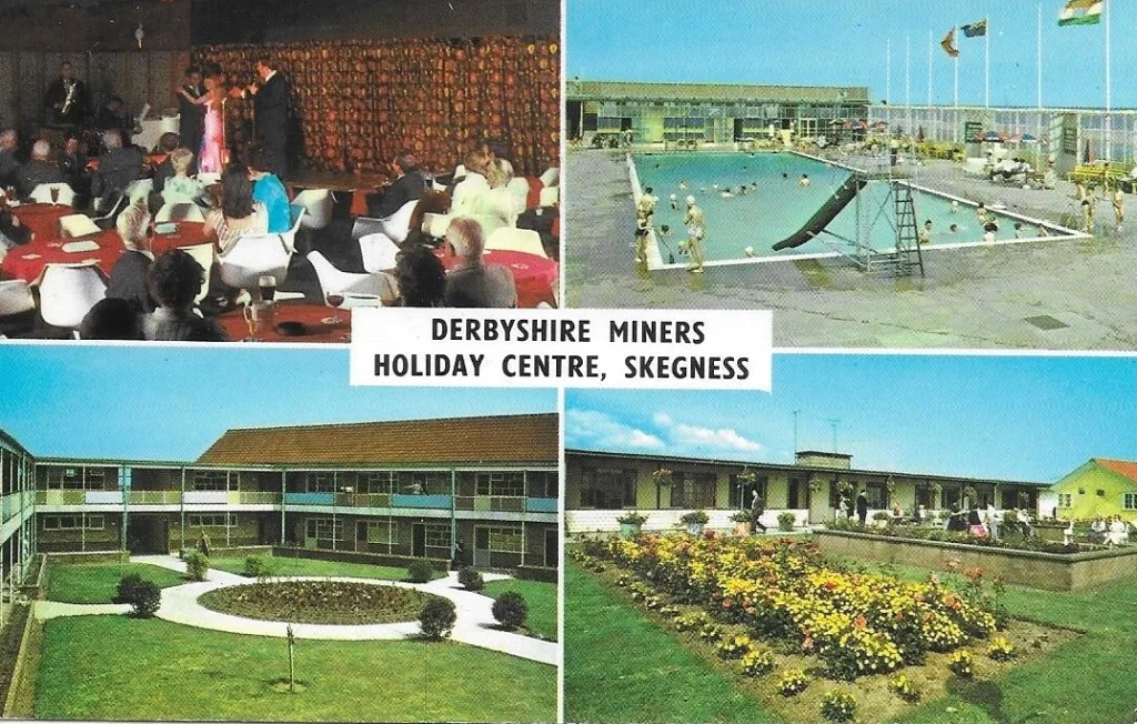 1970s postcard of Derbyshire Miners Holiday Camp, Skegness 