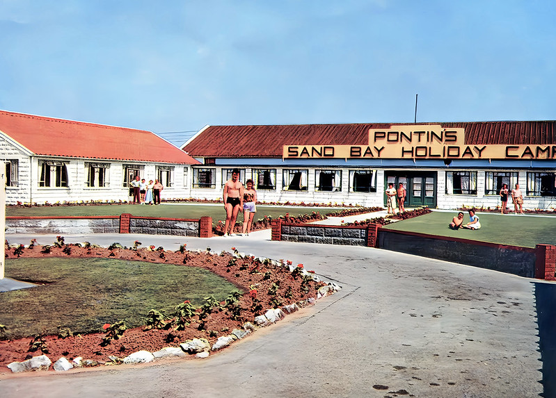 vintage photo of Pontins Sand bay in the 1950s