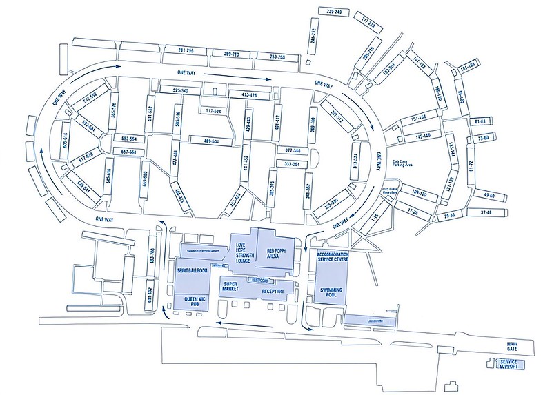 map of Pontins prestatyn