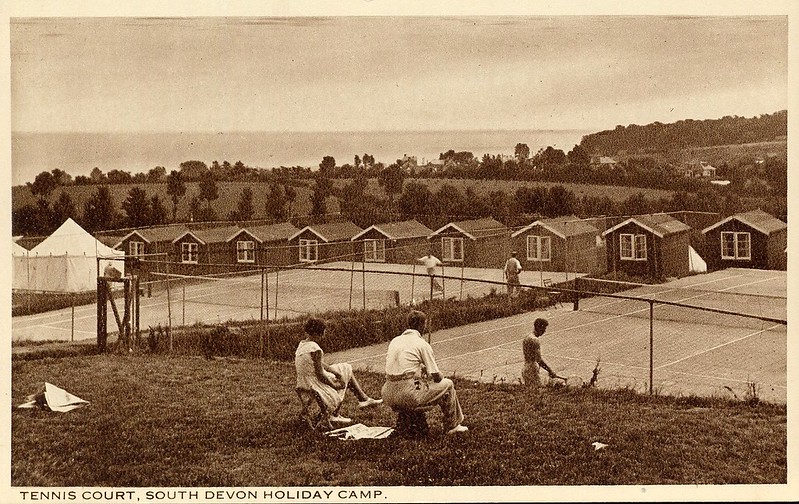 1930s postcard of South Devon holiday camp