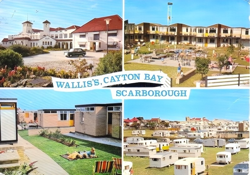Wallis cayton bay holiday camp multiview postcard