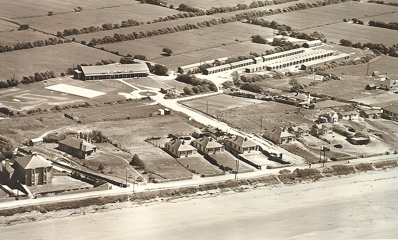 aerial view of Pontins Sand bay holiday camp