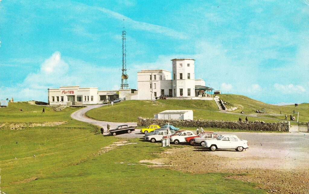 1960s postcard showing the Great orme summit complex