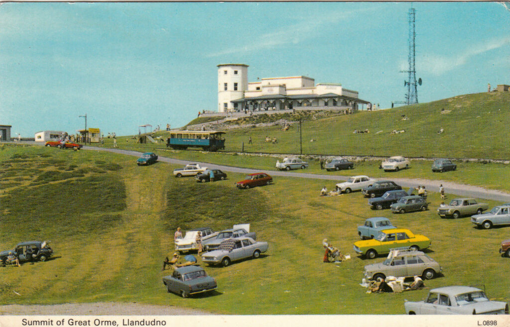 1970s postcard showing the Great orme summit complex