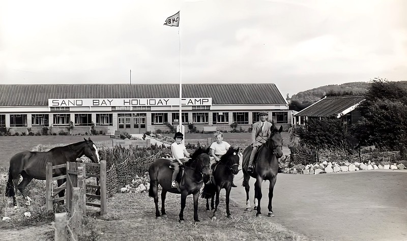 horse riding at pontins Sand Bay holiday camp