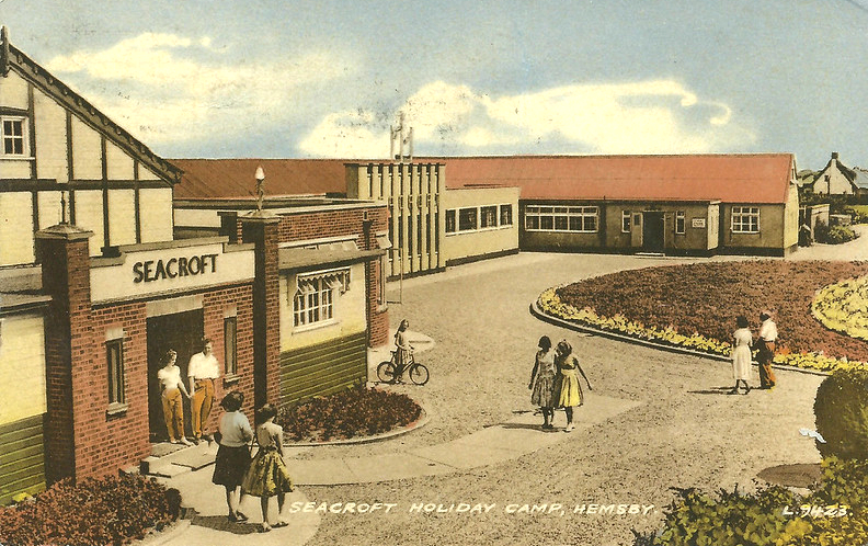 Vintage postcard of Seacroft holiday camp in Hemsby