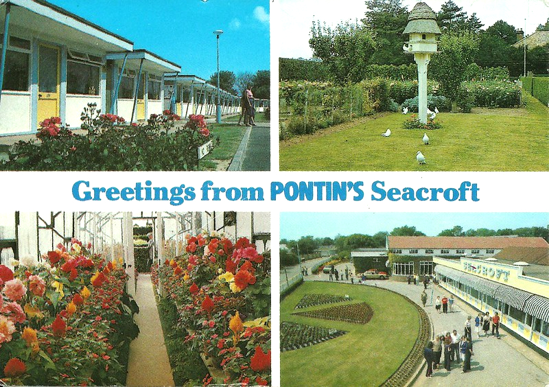 1980s postcard of Pontins Seacroft holiday camp in Hemsby