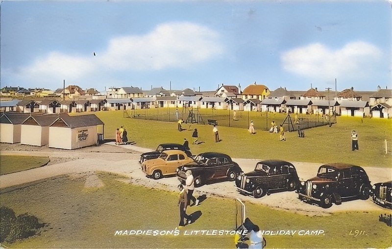 Vintage postcard of Maddiesons Littlestone Holiday Camp