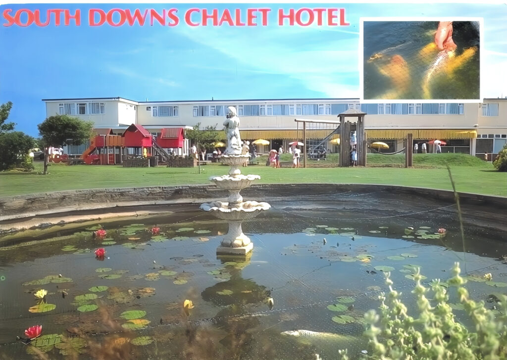 1980s photo of the South Downs Holiday Centre in Bracklesham Bay