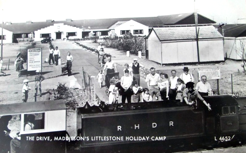 Vintage postcard of Maddiesons Littlestone Holiday Camp