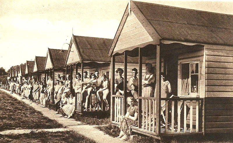 Vintage postcard of Seacroft holiday camp in Hemsby