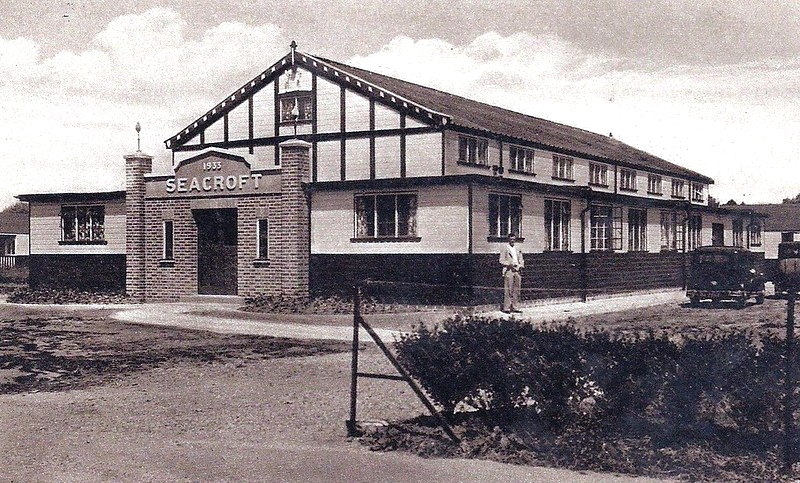Vintage postcard of Seacroft holiday camp in Hemsby