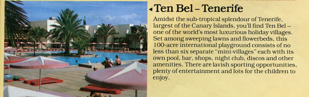 Pontinental Holiday Club Hotel Ten Bel resort in Tenerife