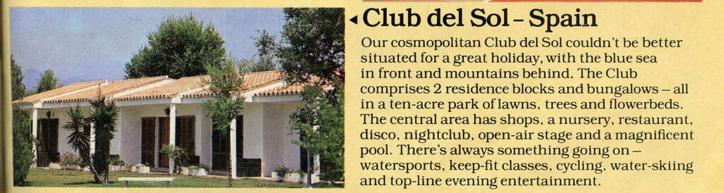 Pontinental Holiday Club Club del Sol resort in Malaga