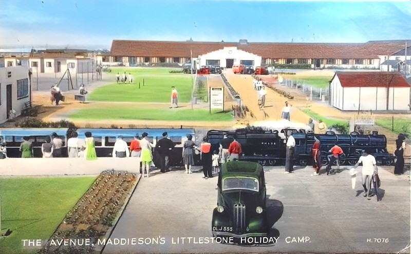 Vintage postcard of Maddiesons Littlestone Holiday Camp