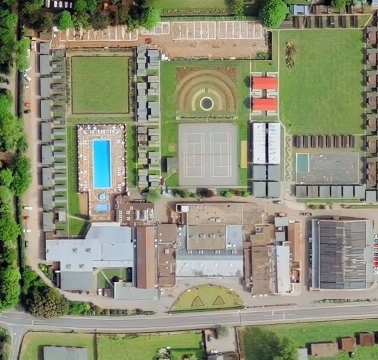 vintage aerial view of seacroft holiday camp in hemsby