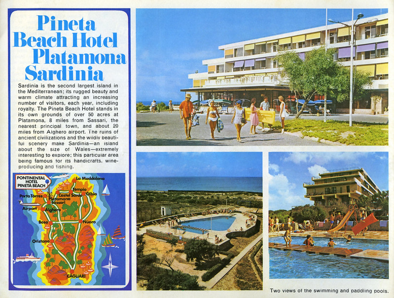 History of Pontinental Holidays Pontinental Holiday Club Pineta Beach Sardinia Hotel