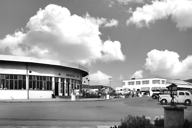 Vintage postcard of Middleton Tower Holiday Camp