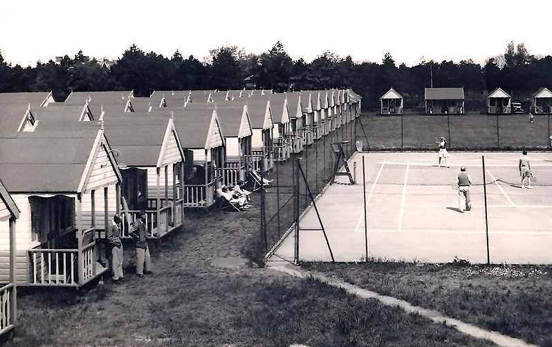 Vintage postcard of Seacroft holiday camp in Hemsby